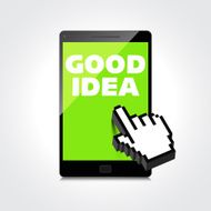 Good idea display on High-quality smartphone screen Smile and p N2