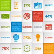 Business infographic squares N2