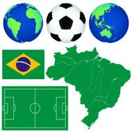 Map and soccer icons N2