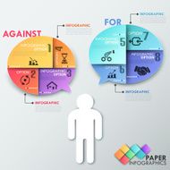 Modern infographics options banner N820