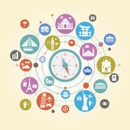 Travel and tourism background N2