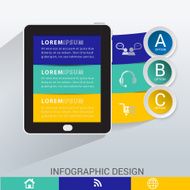Abstract 3D Modern digital template vector banner infographics N18