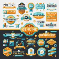 Flat UI Style Labels Complete Set