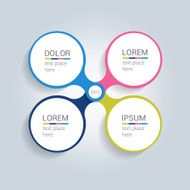 Round centre template Simply color scheme diagram