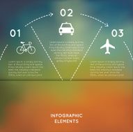 Infographic elements semicircle N5