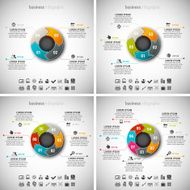 4 in 1 Business Infographic Bundle N3