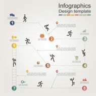 Infographic design template with elements and icons Vector N31