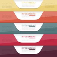 Infographics design template Business concept with 5 options N23