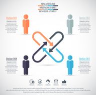 Business management strategy or human resource infographic N81