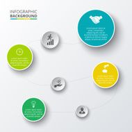 Vector circle element for infographic N110