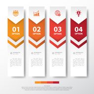 Design multicolor number timeline graphic or website Vector eps1 N11