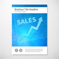 Modern Vector positive sales brochure report design template
