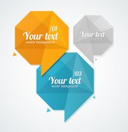 Vector text boxes infographics options banner N14