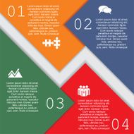 Infographic report template with text and icons Vector N10