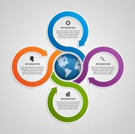 Abstract infographic design template N25