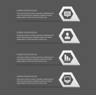 Business step options banner Vector illustration N25