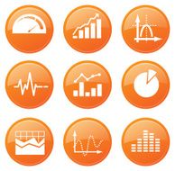 Performance Graph Icon Set