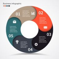Modern vector info graphic for business project N290