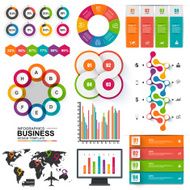 Set of Infographics vector design template N12