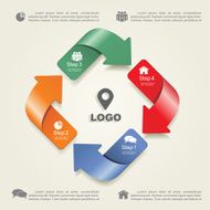Infographic design template with elements and icons Vector N33
