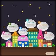 abstract house infographics N6