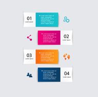 Vector colorful info graphics for your business presentations N404