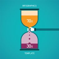 Abstract vector bar diagram infographic template in flat style N2