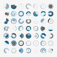 Infographic Elements Pie chart set icon N33