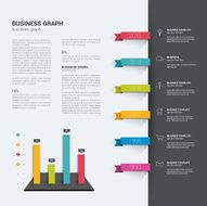 Booklet page Magazine layout for infographics