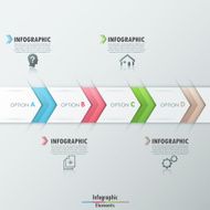 Modern infographics options banner N821