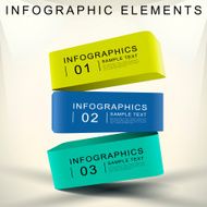 abstract 3d cube infographics N17