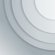 Abstract grey paper circles vector background N13