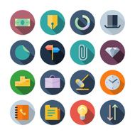 Flat design icons for business N10