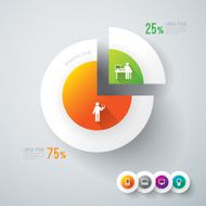 Infographics vector design template N420