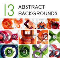 Mega set of circle geometric backgrounds N4