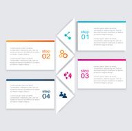 Vector colorful info graphics for your business presentations N405