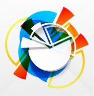 Vector modern colorful charts design N2