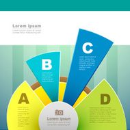 vector abstract 3d paper infographics N93
