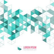 Abstract polygonal triangles poster N32