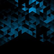 Abstract polygonal triangles poster N33