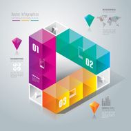 Infographics vector design template N421