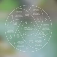 Circle line infographic Template for cycle diagram graph presentation and N34