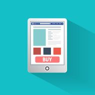 Smartphone business concept of flat design N3