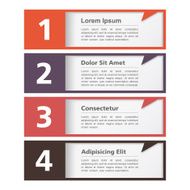 Design Template with Four Banners