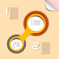 Circle Paper Infographics Template