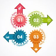 Creative gears Info-graphics options banner N46