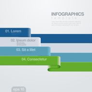 Infographics vector cover design template for business report