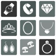 Vector Set of Jewellery Icons N17