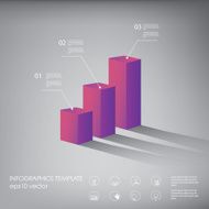Polygon infographics background template or layout with line icons Suitable N2