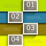 abstract 3d paper infographics N111
